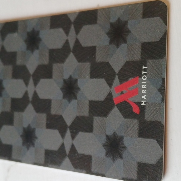 Marriott Hotel Resort Key Card Hotel Room Key Embossed Black & Red Graphics - Picture 3 of 4